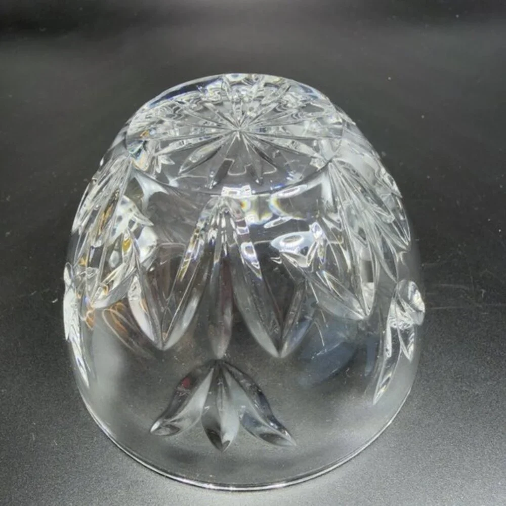 Waterford‎ Clear Crystal Thank You Vanity Bowl Dish Tulips Condiment Dish Holder
